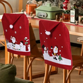 Set huse pentru spatarele scaunelor cu motive de Craciun