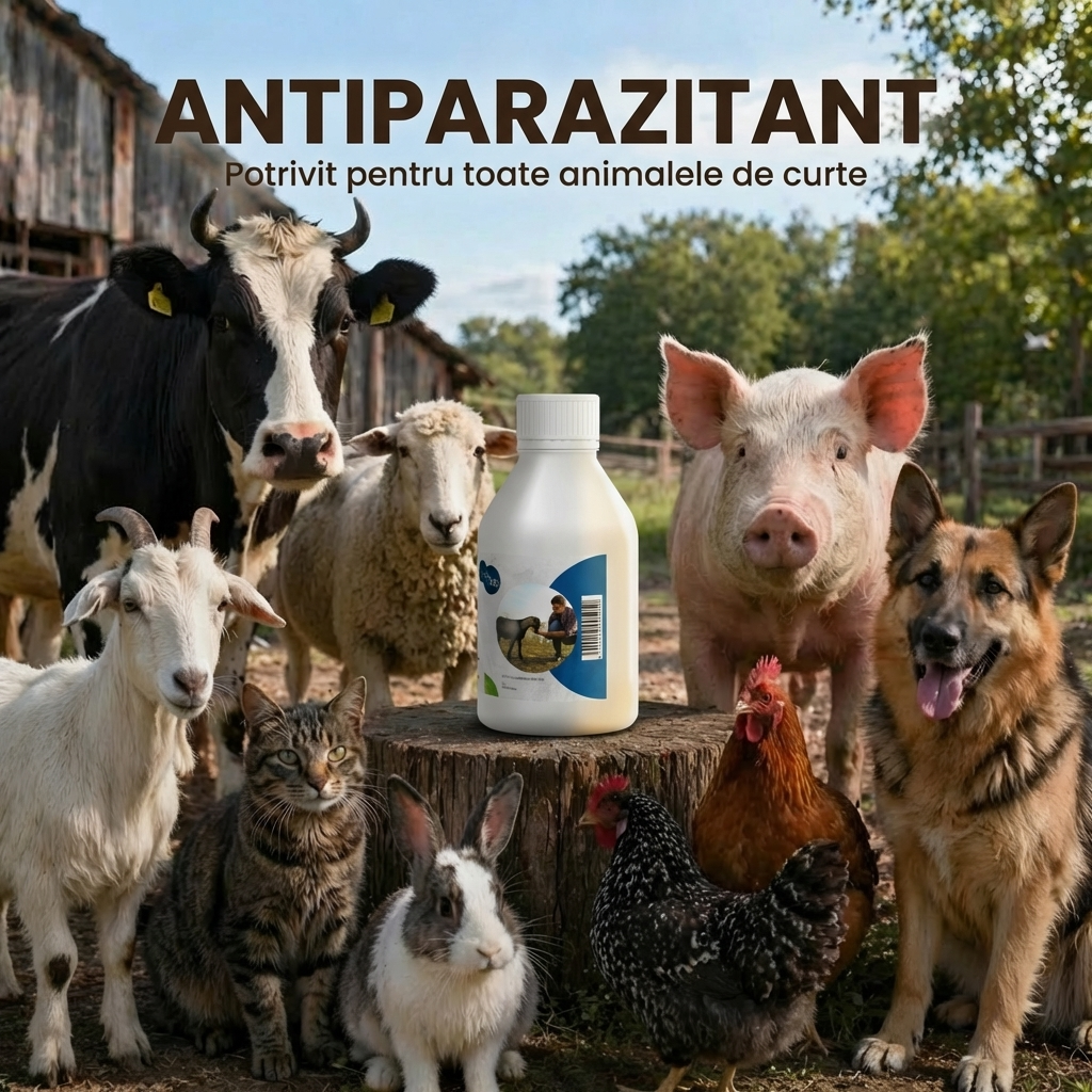 Antiparazitar natural pentru animale 100 ml
