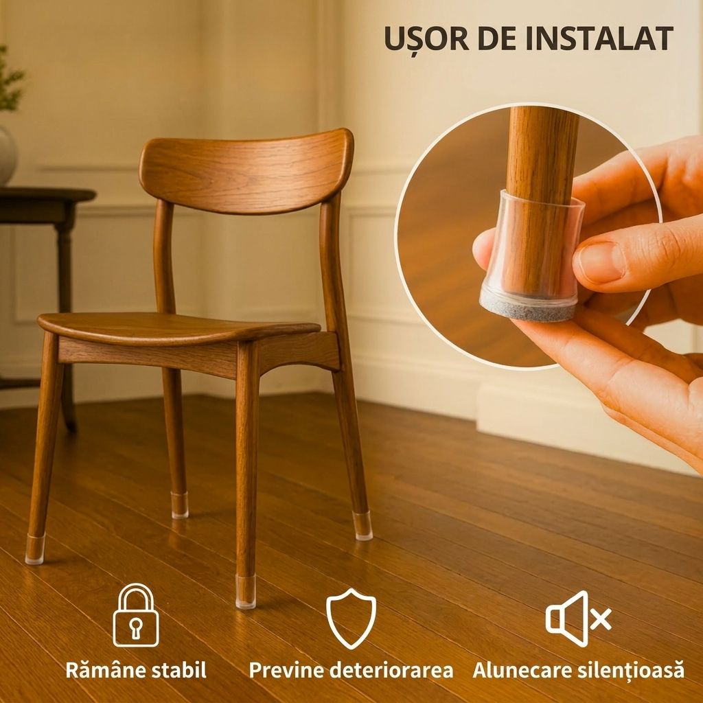 Silicov - Protectie din silicon pentru picioarele scaunelor