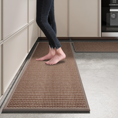 set 2 covoare pentru bucatarie maro